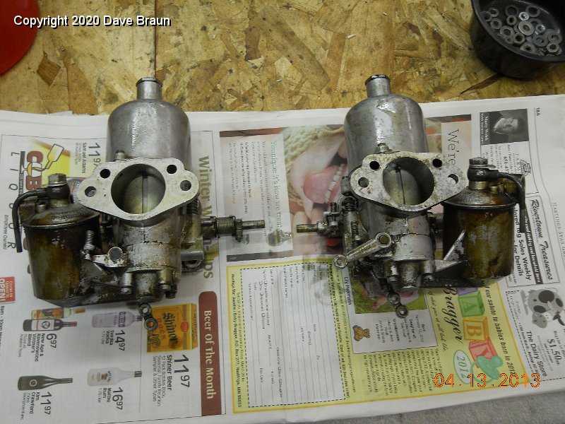 SU Carburetor Restorations/Austin Healey 3000 1960 HD6 1304/Disassembly